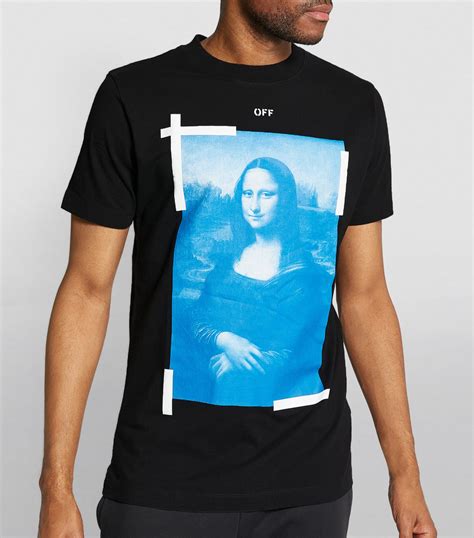 monnalisa t shirt off white|off white mona lisa.